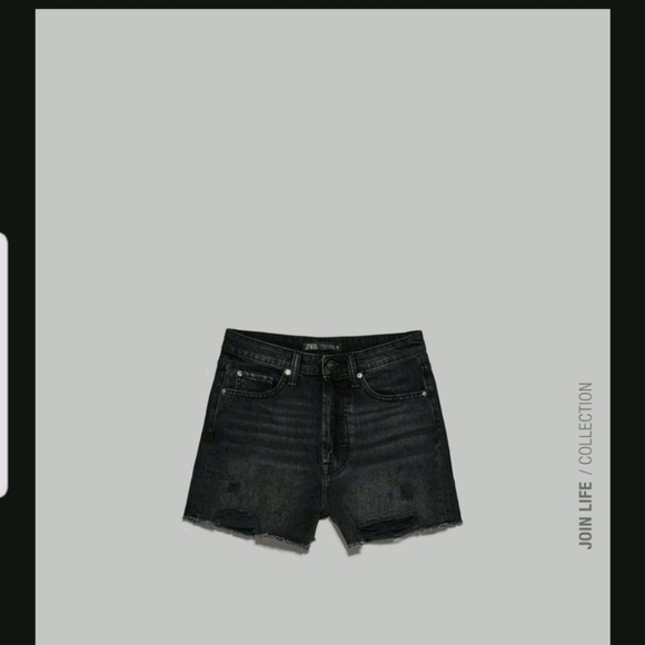 Zara Pants - Zara Ripped Denim Gray shorts